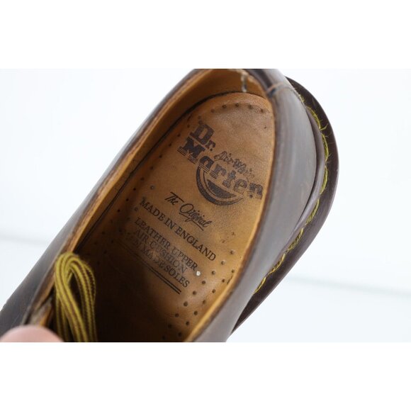 Vtg 90s Dr Martens Mens UK 6 US 7 Distressed Chunky Leather Shoes Oxfords Brown